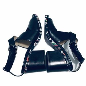 Paul Smith Silvia Mid Block Heel Sandals Size 37.5